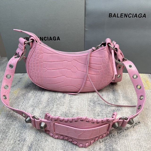 Balenciaga專櫃爆款Le Cagole半月牙腋下包 巴黎世家小號餃子包單肩包 fyj1331